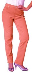 Gloria Vanderbilt Amanda Classic Fit Tapered Leg Womens Jeans Color: Coral Nectar 16 Average