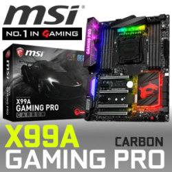 MSI X99A Gaming Pro Carbon Intel Motherboard