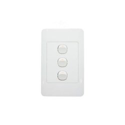 Light Wall Switch - 3 Leverplastic