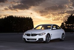 BMW 435I Zhp Edition 2015 Car Art Poster Print On 10 Mil Archival Satin Paper White Front Side Static View 36"X24