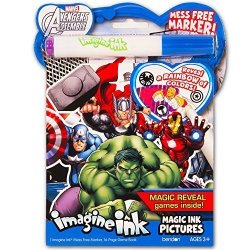 Marvel Avengers Imagine Ink Book With Mess-free Marker