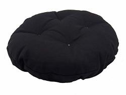 Augld Bar Stool Covers -anti-slip Padded Round Bar Stool Cushion 12" Black