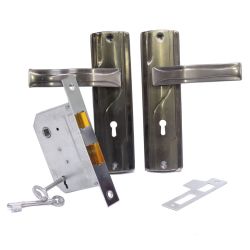 Door Lock Set With Modern Door Handles