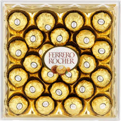 Ferrero Rocher Hazelnut And Milk Chocolates T24 300G