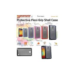 Promate Amos N3 Protective Flexi-grip Designed Shell Case For Samsung Note 3 Colour:black Retail Box 1 Year Warranty