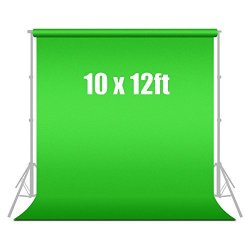 LIMO10 Ft X 12 Ft Green Chromakey Photo Video Fabric Backdrop Background Screen AGG187V2