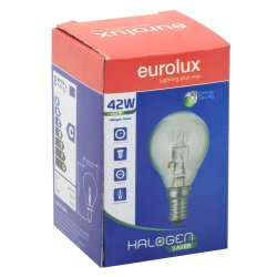 Eurolux Halogen 42W E14 Golfball