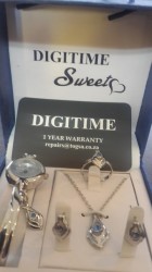 Digitime Ladies Watch And Jewellery Set