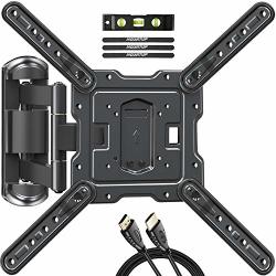 Mountup Tv Wall Mounts Tv Bracket For Most 26-55 Inches Tvs Full Motion Tv Wall Mount With Swivel And Extend 17.7INCH Tv Mount With