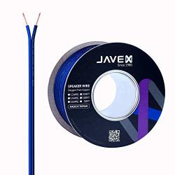 Javex Speaker Wire 16-GAUGE Awg Oxygen-free Copper 99.9% Cable For Hi-fi Systems Amplifiers Av Receivers And Car Audio Systems Blue black 100FT