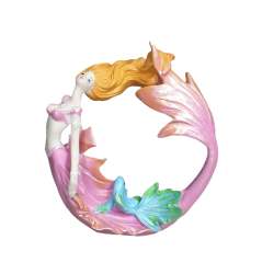 Pink Mermaid Aquarium Ornament