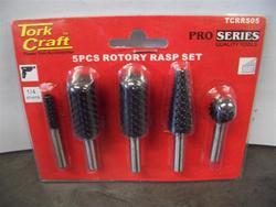 Tork Craft Rotary Rasp Set 5 Pieces