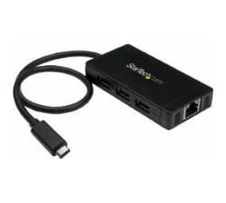 Startech HB30C3A1GE Usb-c To 3 Port USB 3.0 Hub With Gigabit Ethernet