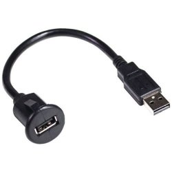 Pac 6FT USB Extension Cable With Dash Mount Bracket