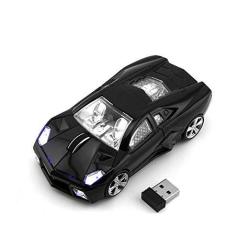 2.4GHZ Wireless Optical Gaming Mouse Sport Car Shape Cordless Mice 3 Buttons Dpi 1600 Mouse For PC Laptop Computer Blac
