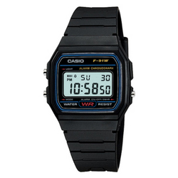 Digital Alarm Wrist Watch Black
