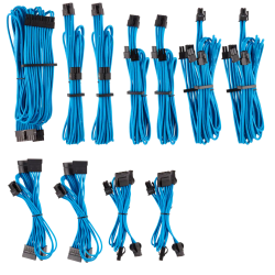 Corsair Premium Individually Sleeved Psu Cables Pro Kit Type 4 Gen 4 Blue