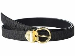 Michael Michael Kors 20 Mm Reversible Belt Black Logo LG