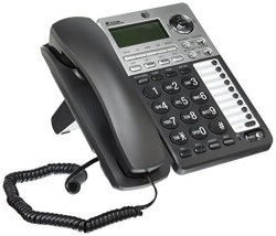 At&t ML17939 2-LINE Corded Telephone With Digital Answering System And Caller Id call Waiting Black silver