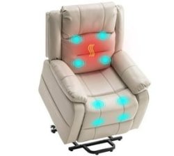 Recliner Chair Sofa Couch Electric Home Theater Lounger - Beige