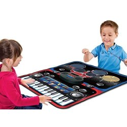 Best Choice Products Kids 2-IN-1 Play Together Musical Playmat With Drums & Keyboard Multicolor