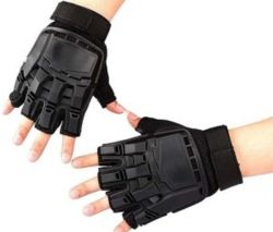 Ballistic Half Finger Gloves Hard Back