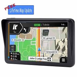 Car Gps Navigation HD Touch 7-INCH 8GB Navigation System Voice Turn Tips And Traffic Alerts Lifetime Map Updates Navigation Pre-installed Us canada mexico Latest Map
