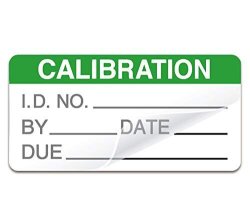 Self Laminating Calibration Labels 2 X 1 Inches - Write-on Calibration Stickers With Spiral Bound Cover For For Nist Calibration ISO-900 Calibration 128 Labels Green 2 X 1 Inch