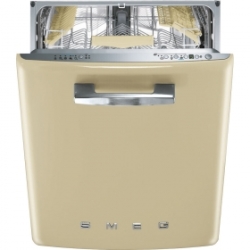Smeg 60CM Semi-integrated Retro Dishwasher Cream ST2FABP2