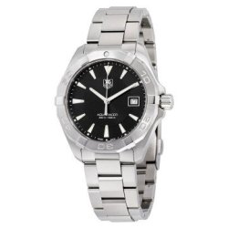 TAG Heuer Aquaracer Black Dial Stainless Steel Men&apos S Watch