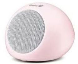 Genius Sp-i170 Mini Portable Speaker With Rechargeable Battery pink