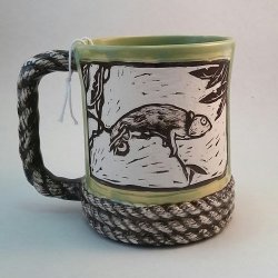 Made To Order: Rope Mug - Carved Chameleon