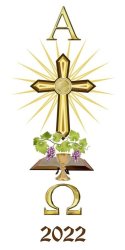 Cross Bible & Vines Paschal Easter Candle - 100 X 800MM