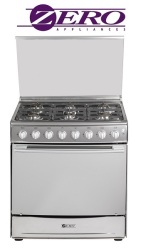 Zero Appliances 6 Burner Stainless Steel Lp Gas With Electric Oven