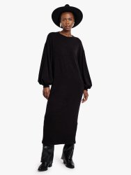 Women&apos S Black Cut And Sew Maxi Knit Dress
