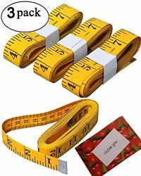 Tape Measure 300cm/120 inch Double-Scale Soft Tape Measuring Body Weight Loss Medical Body Measurement Sewing Tailor Cloth Ruler Dressmaker Flexible