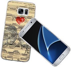 S7 Case Owl S7 Case - Case For Galaxy S7 - Cover Compatible With Samsung S7 Thinking Kitty Vintage Cute Lovely Owl In Love