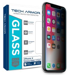 Tech Armor Apple Iphone X xs Privacy Ballistic Glass Screen Protector 1-PACK Case-friendly Scratch Resistant 3D Touch Accurate Designed For New 20