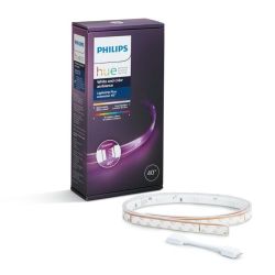 Philips Hue White And Color Ambiance Lightstrip Plus Dimmable LED Smart Light Requires Hue Hub Works With Alexa Homekit & Google Assistant