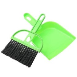 Office Home Car Cleaning MINI Whisk Broom Dustpan Set Random Color