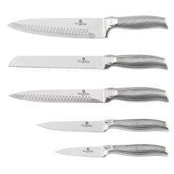 Berlinger Haus 6-PIECE Stainless Steel Knife Set -carbon Silver
