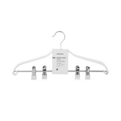 White Non Slip Hangers 2 Pack