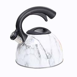 Agye Whistling Tea Kettle Induction Stainless Steel Teapot Kettle With Cool Toch Ergonomic Handle A-3LITERS