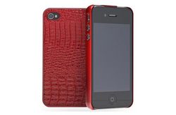 Cygnett SKIN Textured Slim Case for iPhone 4 4S Red