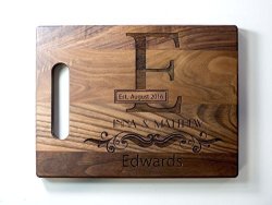 Personalized Cutting Board With Engraving And Monograming Wedding Gift Anniversary Gift Housewarming Gift Wooden Custom Cutting Board Present Personalized Housewarming Gift Fathers Day Gift