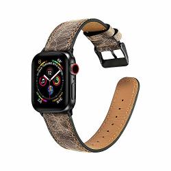 Csjd Suitable For Apple Iwatch 38MM 42MM Strap Compatible With Iwatch 1 2 3 4 Premium Leather Strap Replacement 42MM