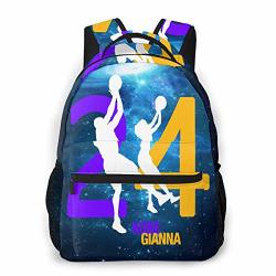 Kobe-bryant Gianna 24 Backpack Multifunction Travel Hiking Canvas Shoulders Bags