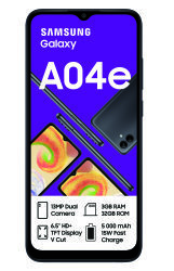 Samsung Galaxy A04E 32GB Dual Sim - Black
