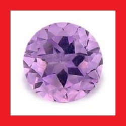 Amethyst - Bright Purple Round Facet - 1.625cts