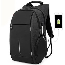 Gspor Antitheft Laptop Backpack Bag With USB Port For Student Men Women Fit 15.6 Inches Laptops Waterproof Shockproof School Bag Travel Bag Book Bag